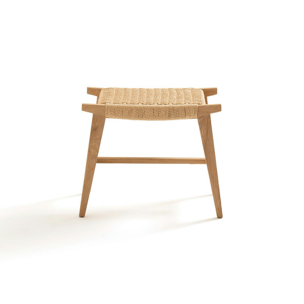 Tabouret chêne et tressage, Kioto
