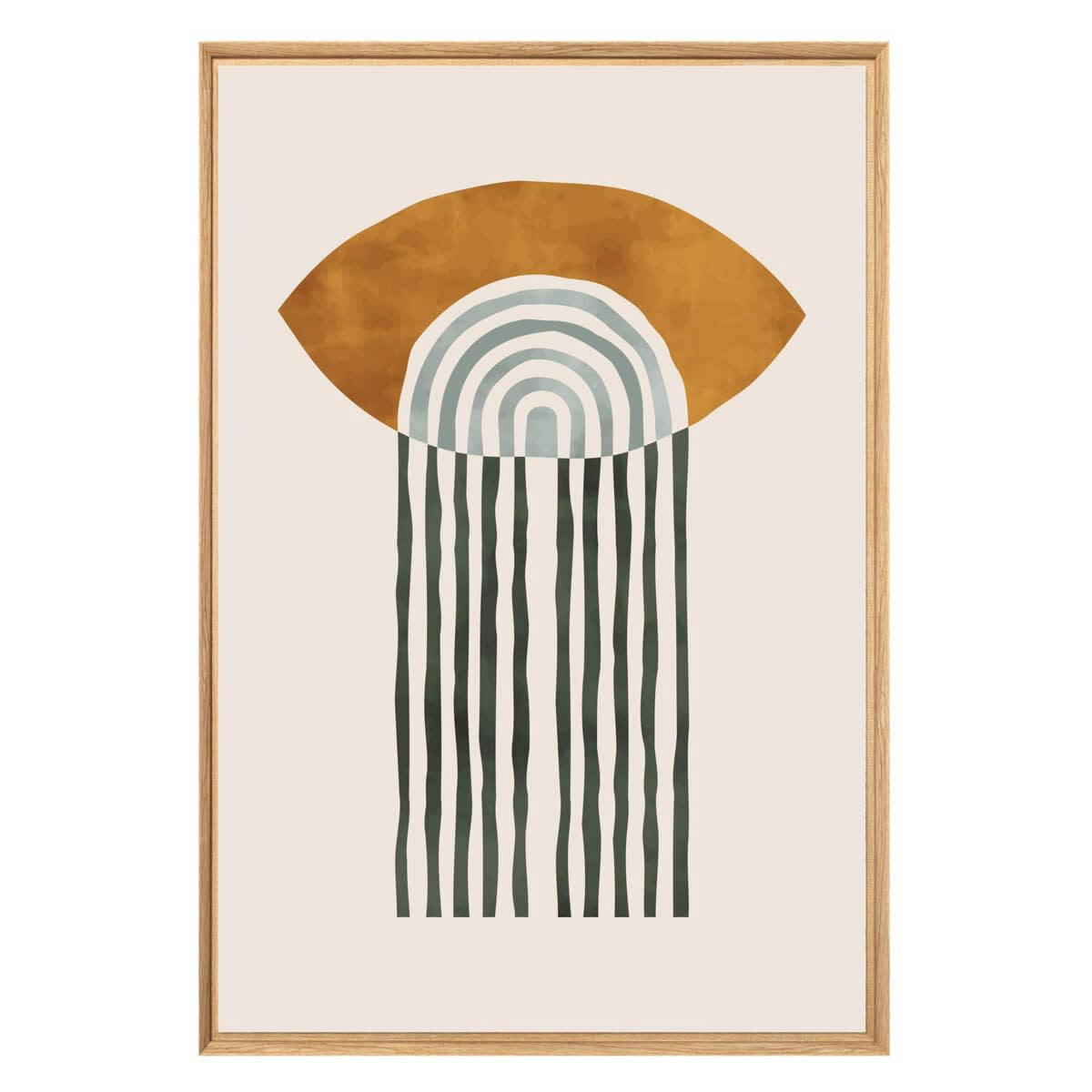 ABSTRAIT - Tableau mural encadré abstrait 65x97 cm