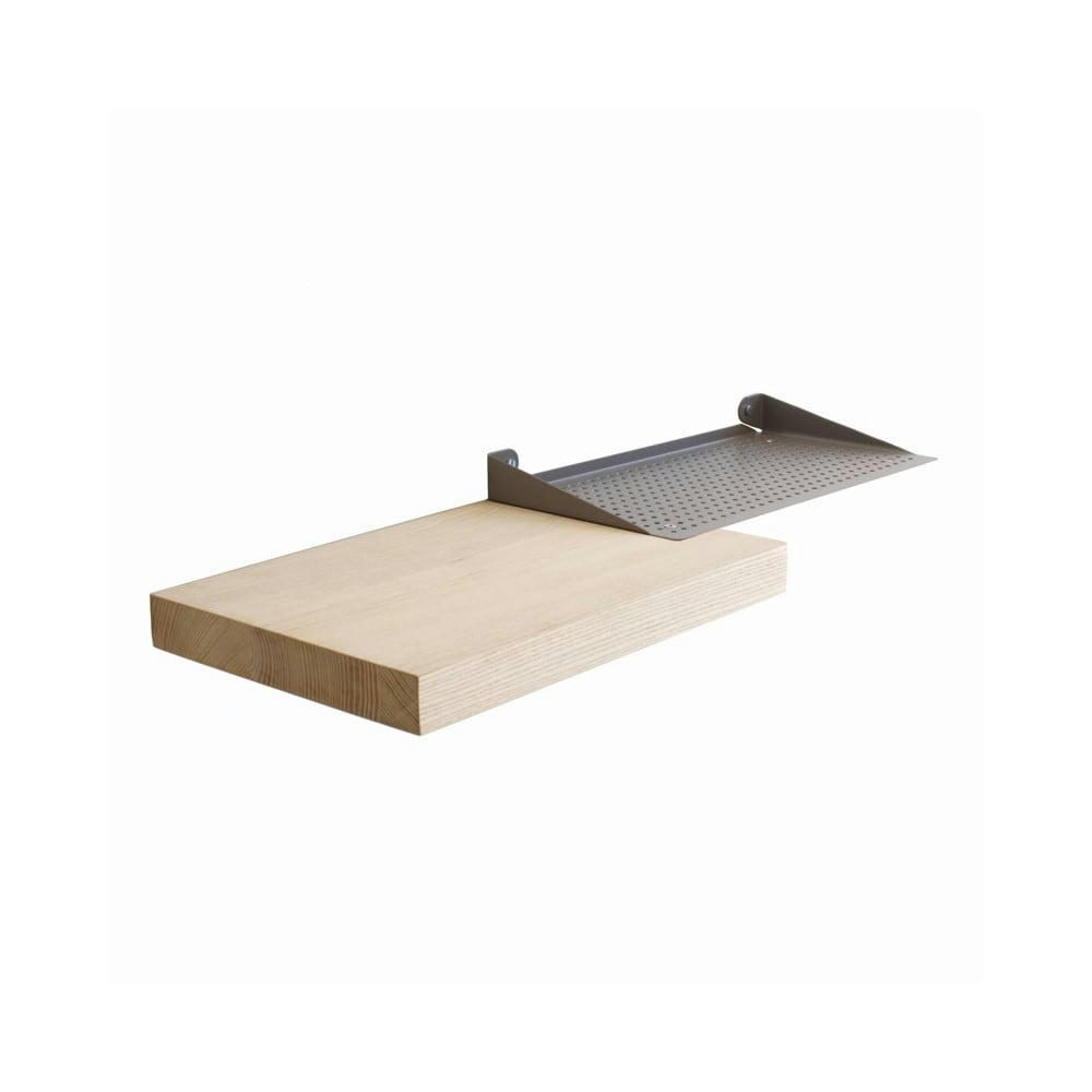 WOUPS - Etagère en métal laqué et bois de frêne 56x20