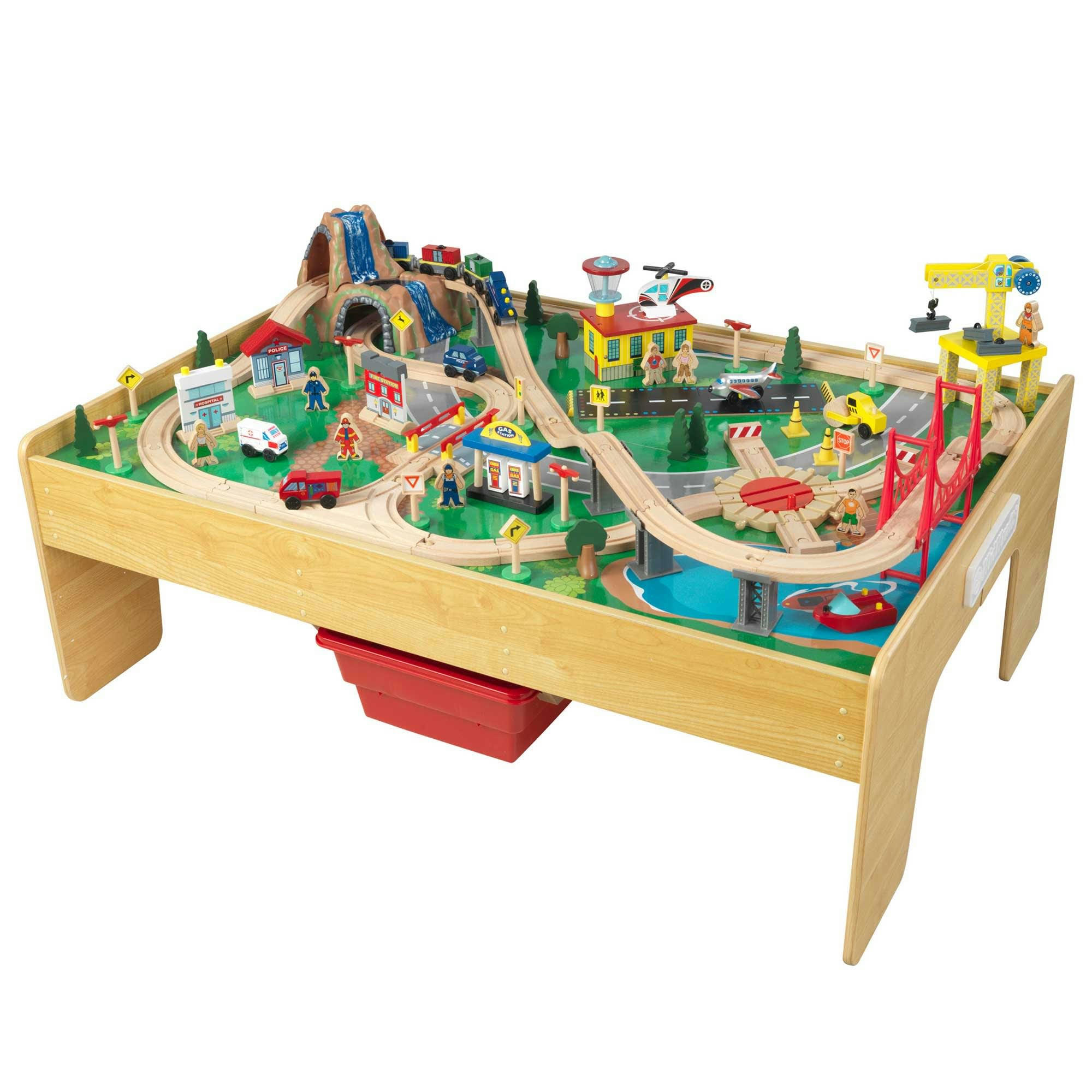 - Table circuit train bois Adventure Town