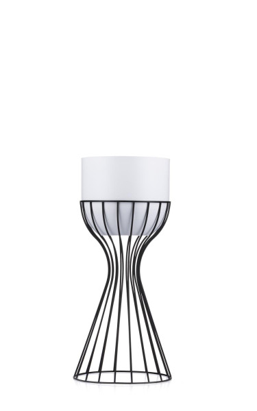 Kwietnik stojący z osłonką LOFT 46 cm metal