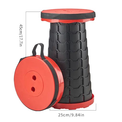 NNETM Ultimate Outdoor Adjustable Folding Stool for On-the-Go Comfort