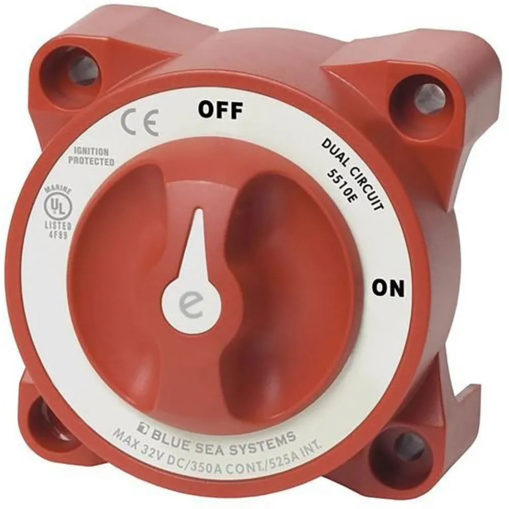 Blue Sea Systems E-Series Battery Swtich On/Off Dual Circuit Switch