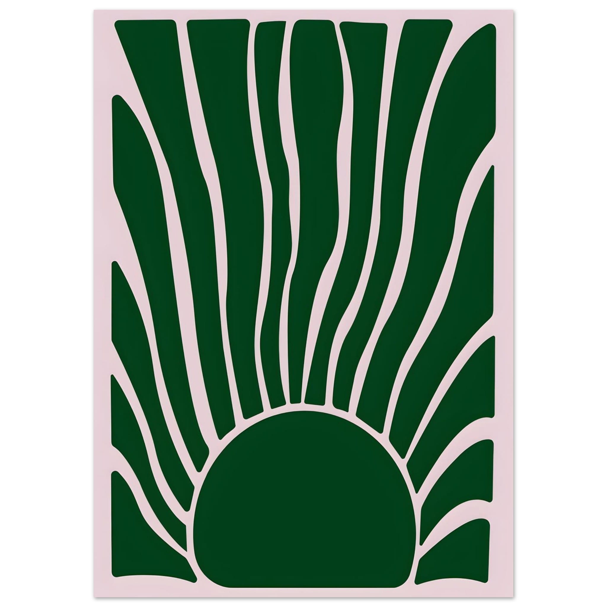 Artfulprints Poster Matisse – Flora flow  - 50x70 cm - Donkergroen
