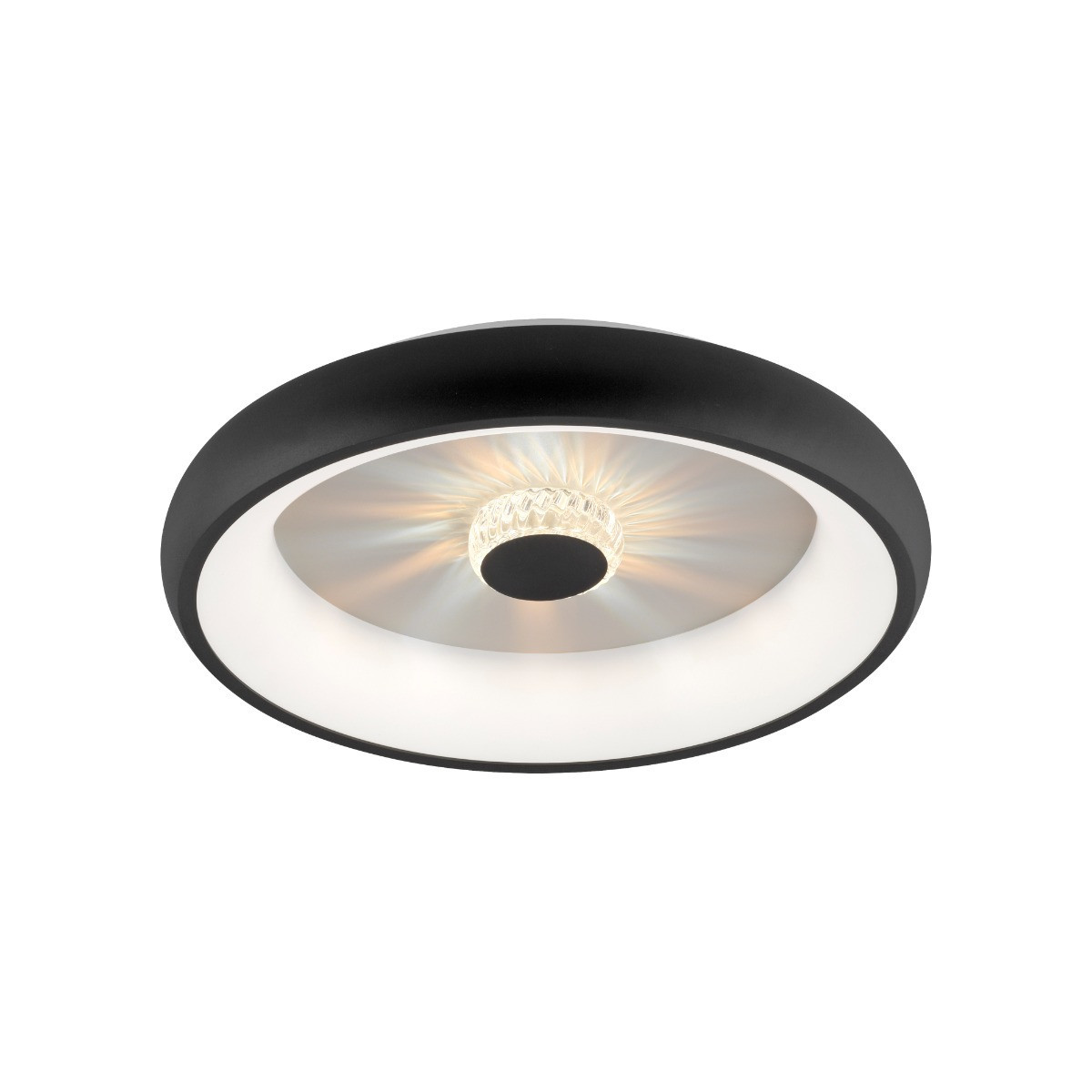 Plafon VERTIGO z pilotem okrągły czarny LED 1x29W 46,5cm Leuchten Direkt