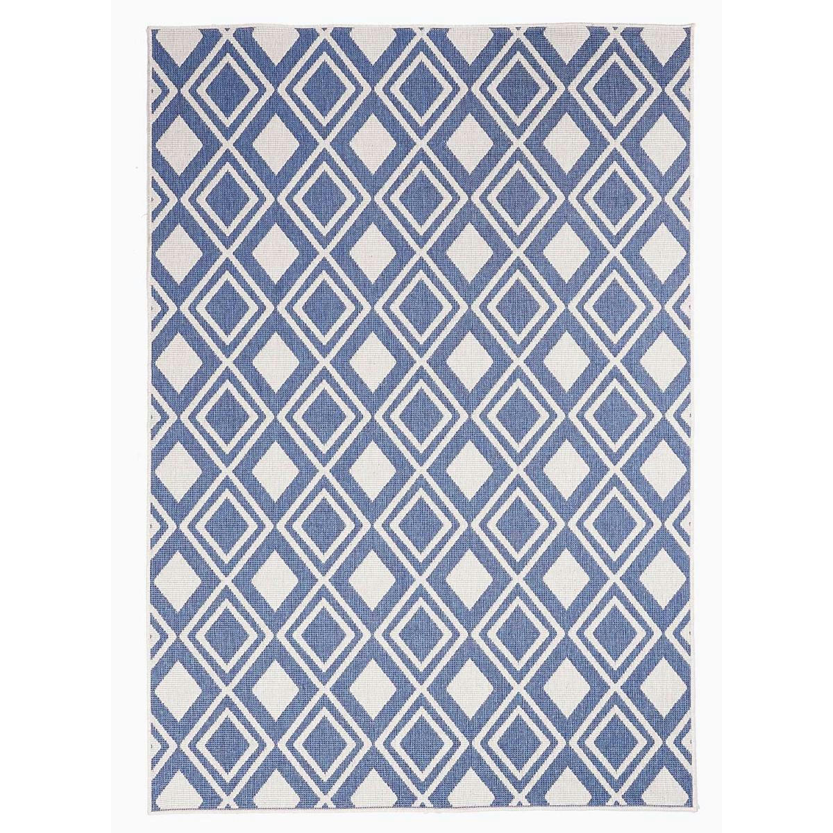 AF DAMLOS REVERSIBLE - Tapis extérieur bleu 60x110