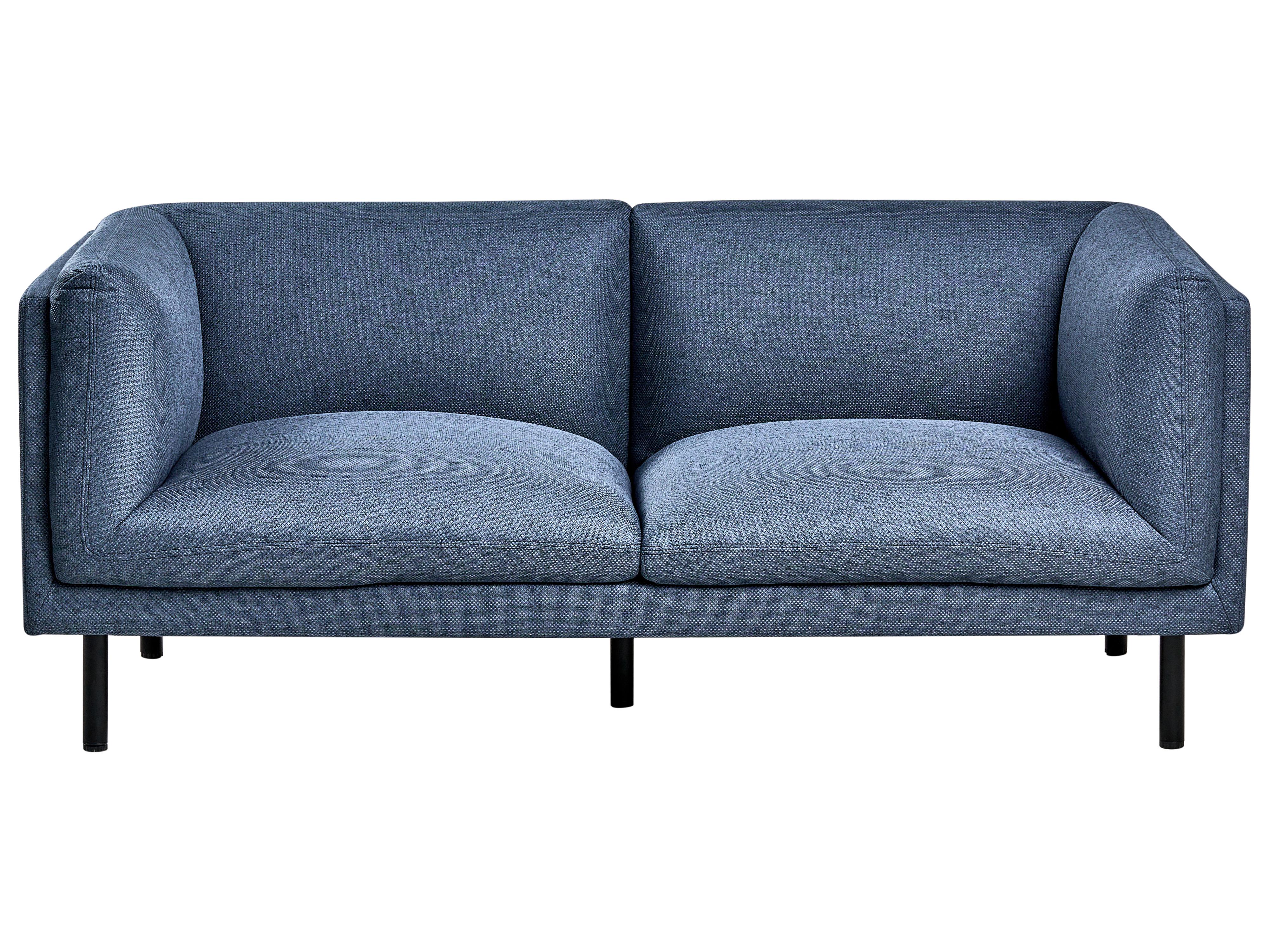 Sofa 2 Seater VORGOD Fabric Dark Blue