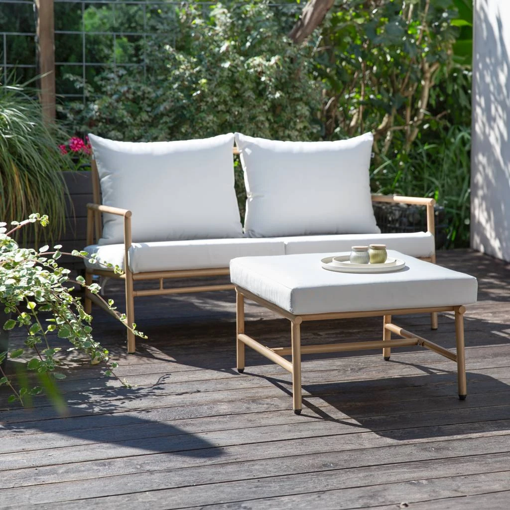 Garden sofa with footrest Estelle