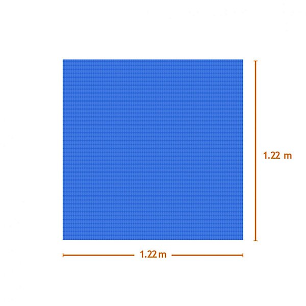 Bâche à bulles carrée 1,22m x 1,22m pour piscine - 180 Microns - Bleu - Linxor