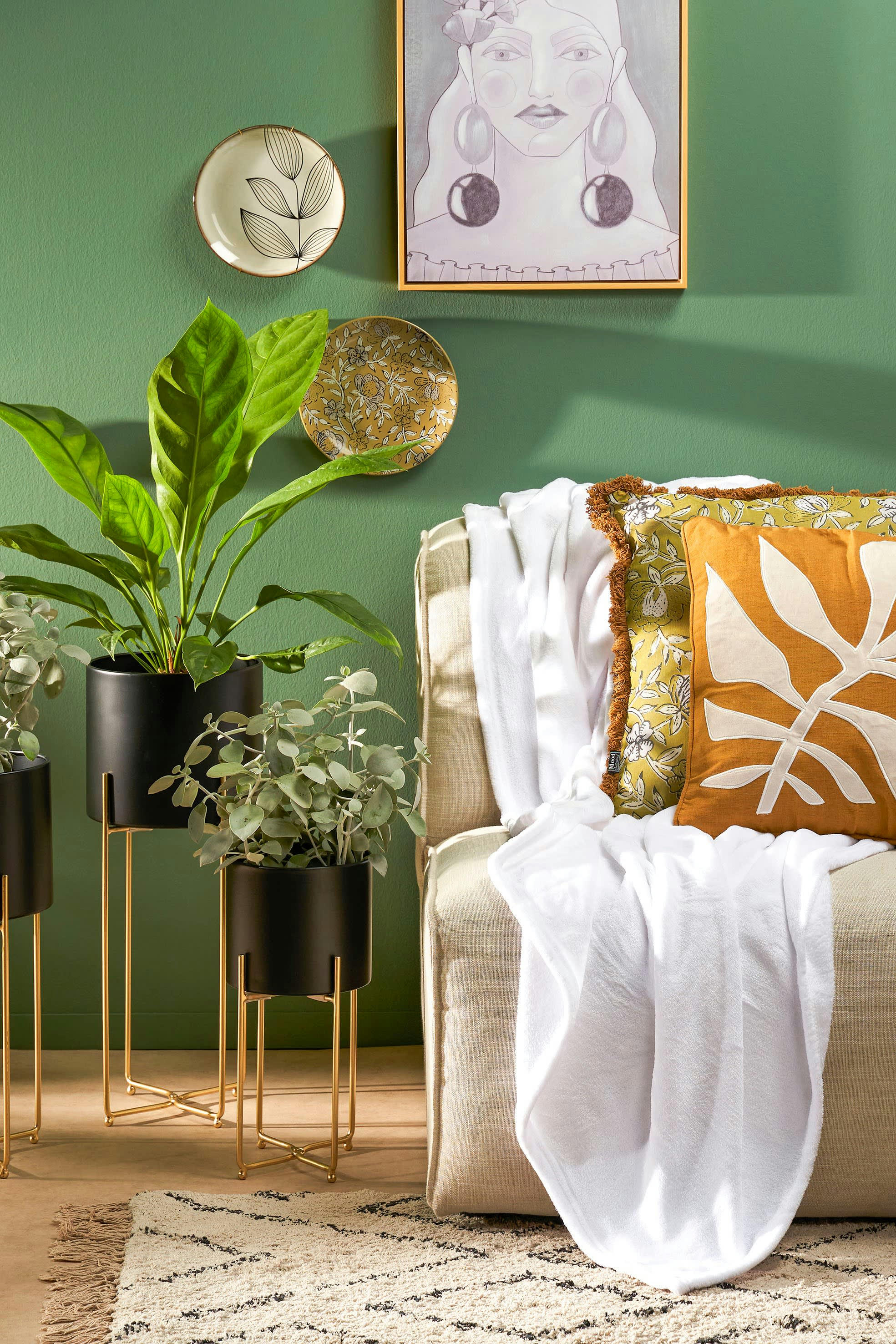 FAMKE - Plaid polaire blanc cassé 180x130