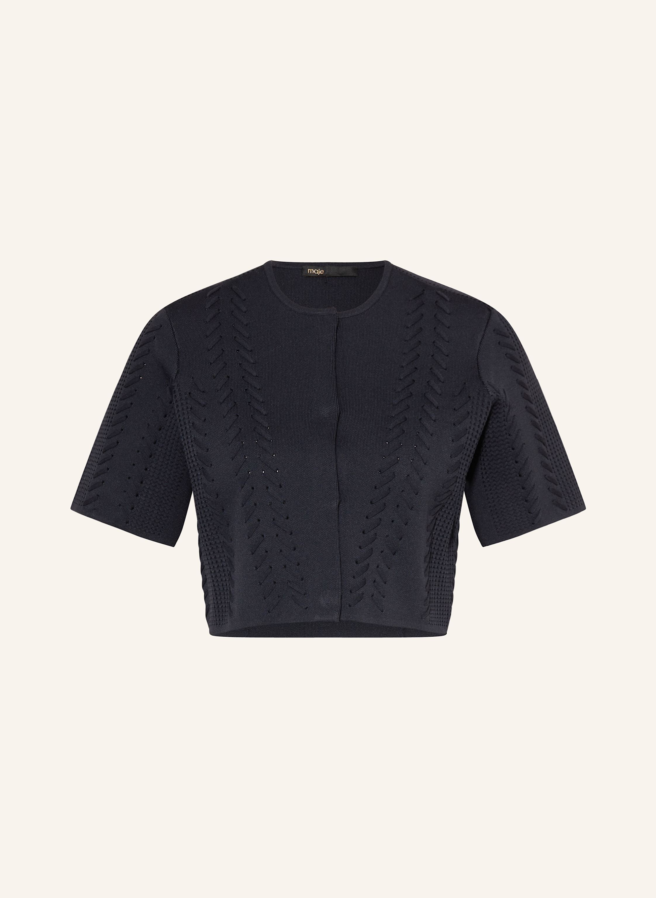 maje Cropped-Strickjacke