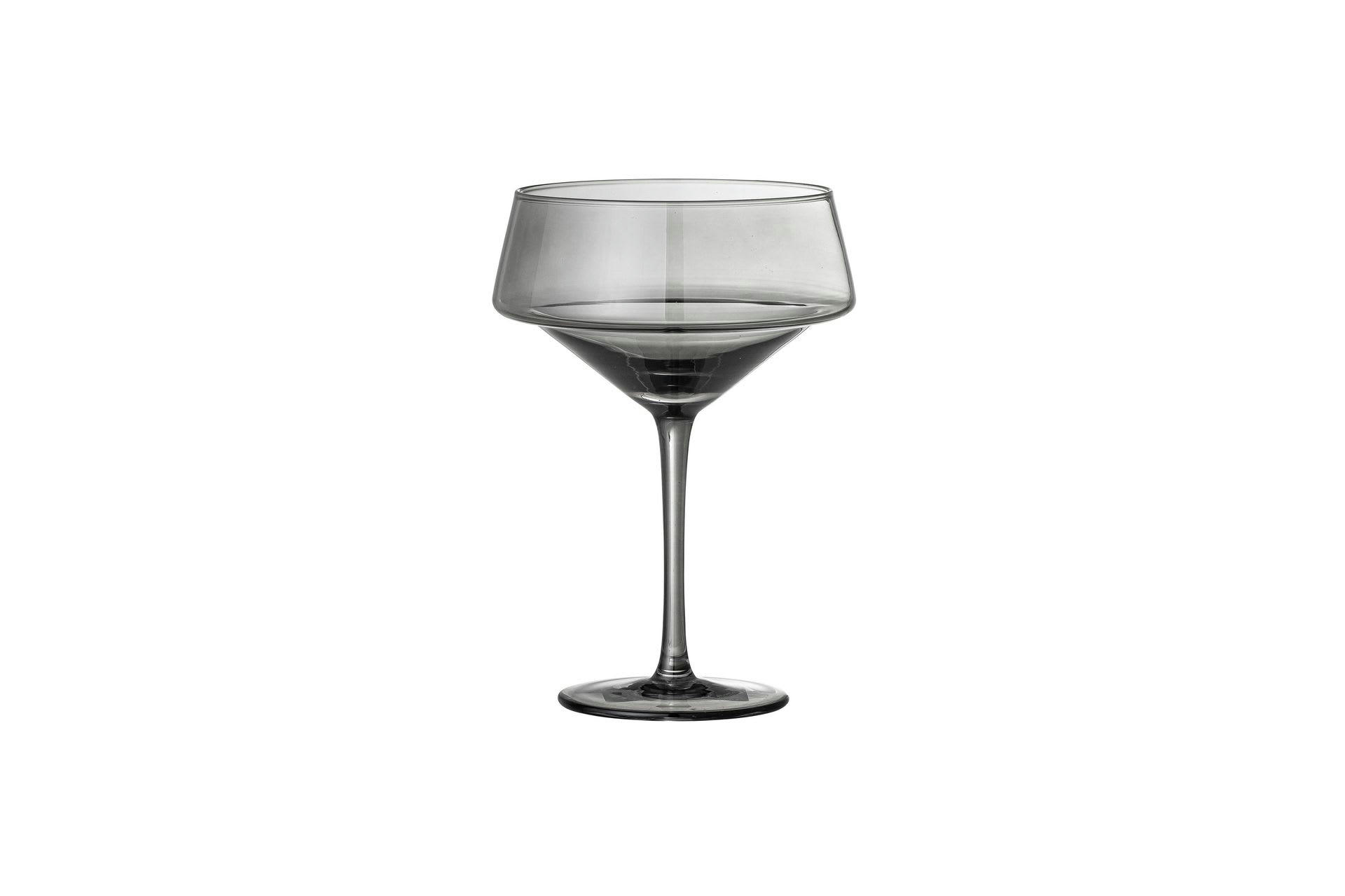 YVETTE - Lot de 4 verres à cocktail gris