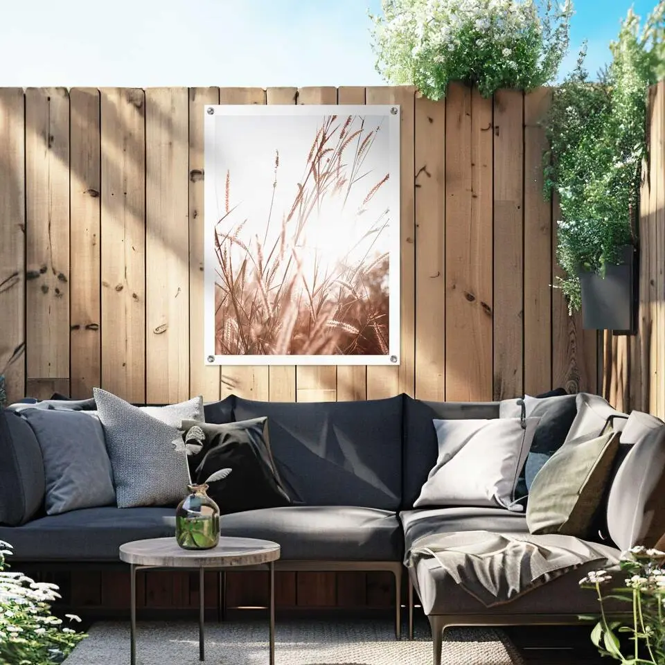 Tuinposter Zomer - 80 x 60 - Beige