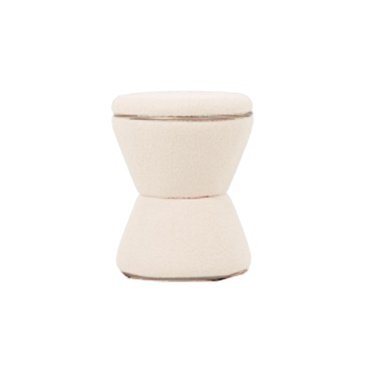 Leitmotiv poef Gustar - wit - 38.5x38.5x43cm