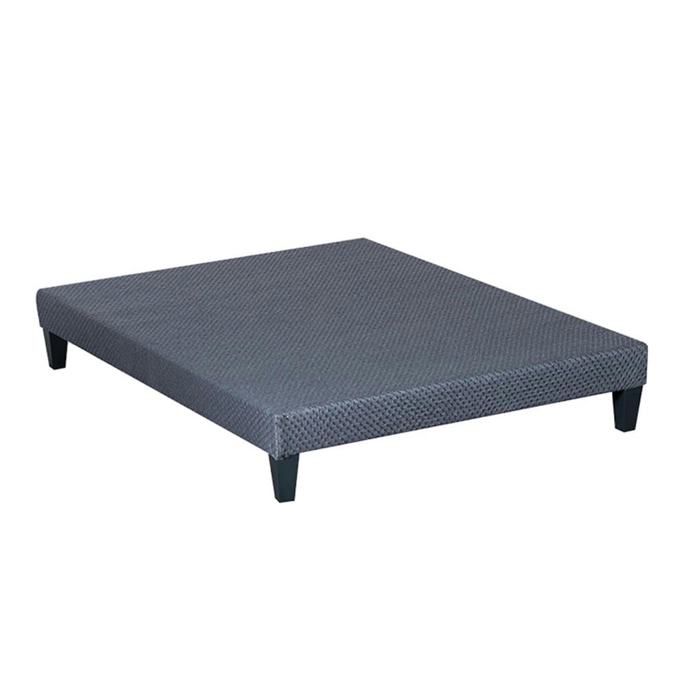 TAPISSIER KIT - Sommier tapissier en kit coutil gris ciment 180x200