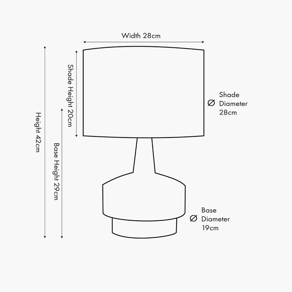 Ruma Set of 2 Elio White and Wood Effect Textured Ceramic Table Lamp
