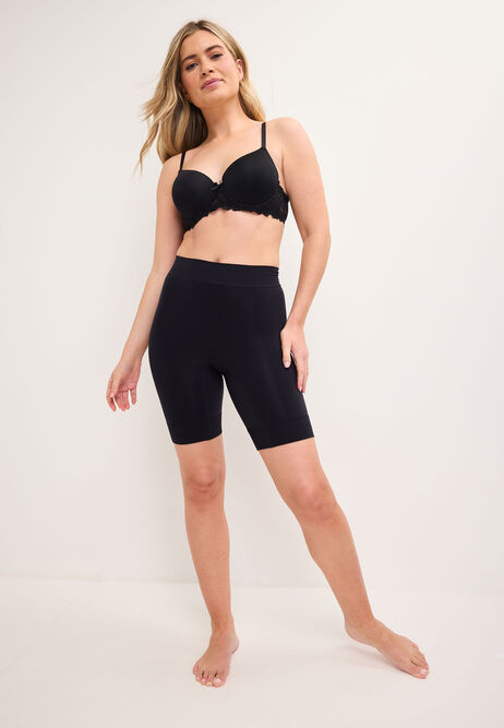Womens Black Anti Rub Seam Free Shorts
