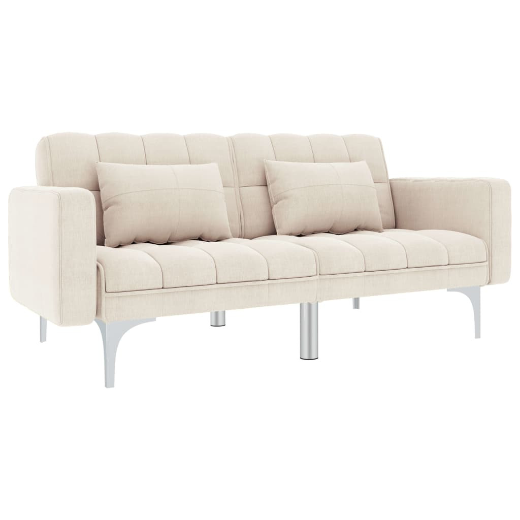 Sofa KremowyTkanina vidaXL