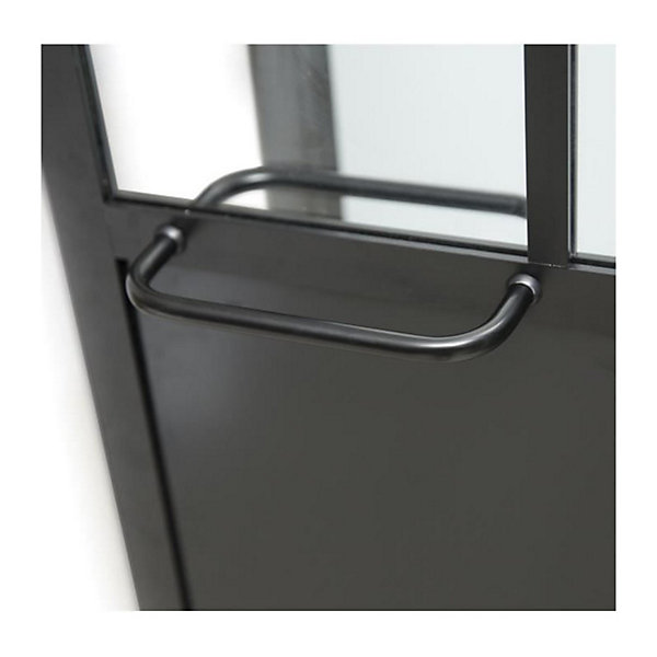 CABINE DE DOUCHE 90X120X220 STYLE INDUSTRIEL NOIR
