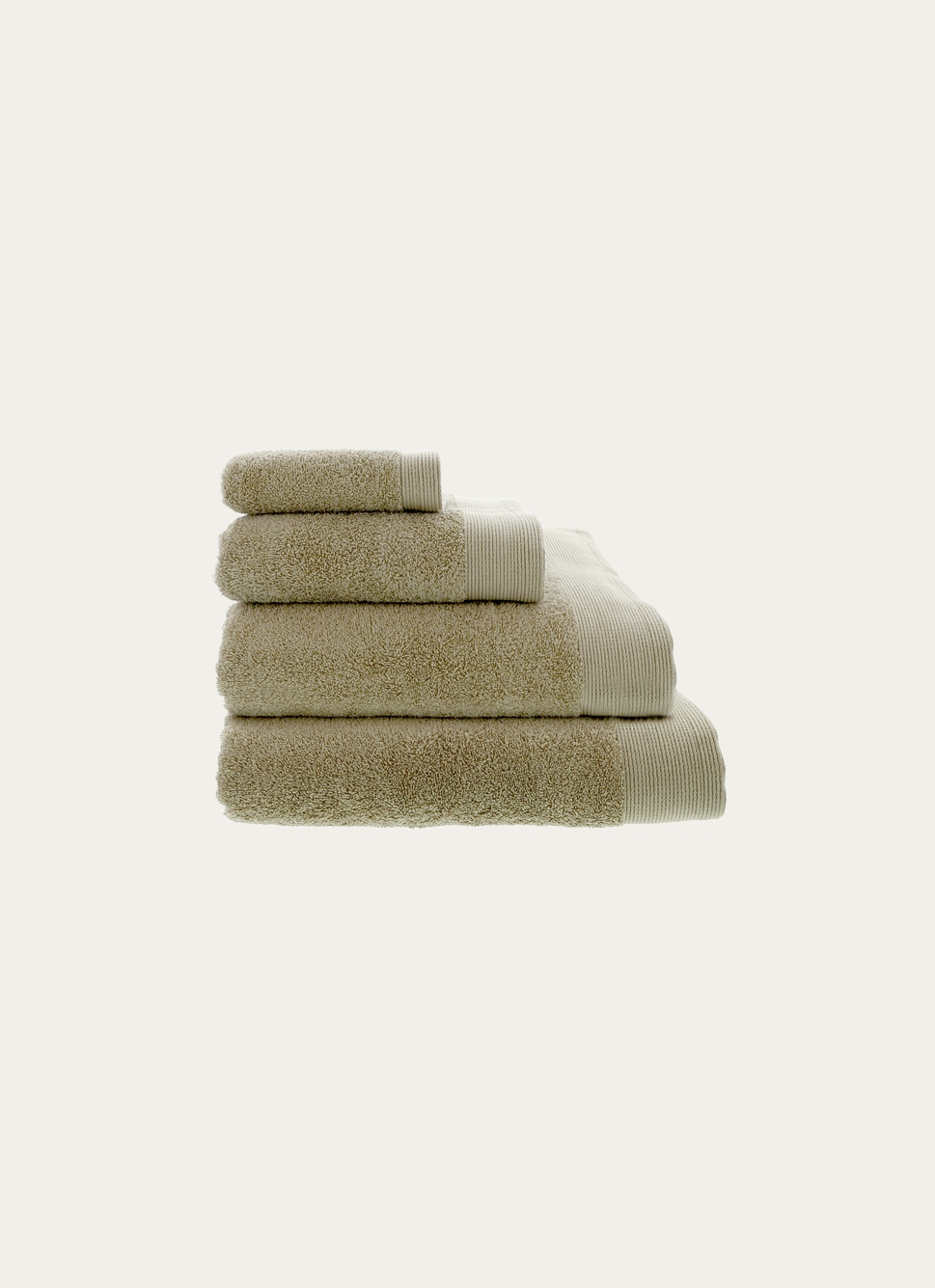 SERVIETTE DE TOILETTE UNIE EN COTON 500GR TAUPE