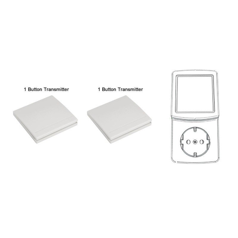 Kit d'interrupteur sans fil système LED pour escalier Gomera et Kalea 2 pièces SOGEM