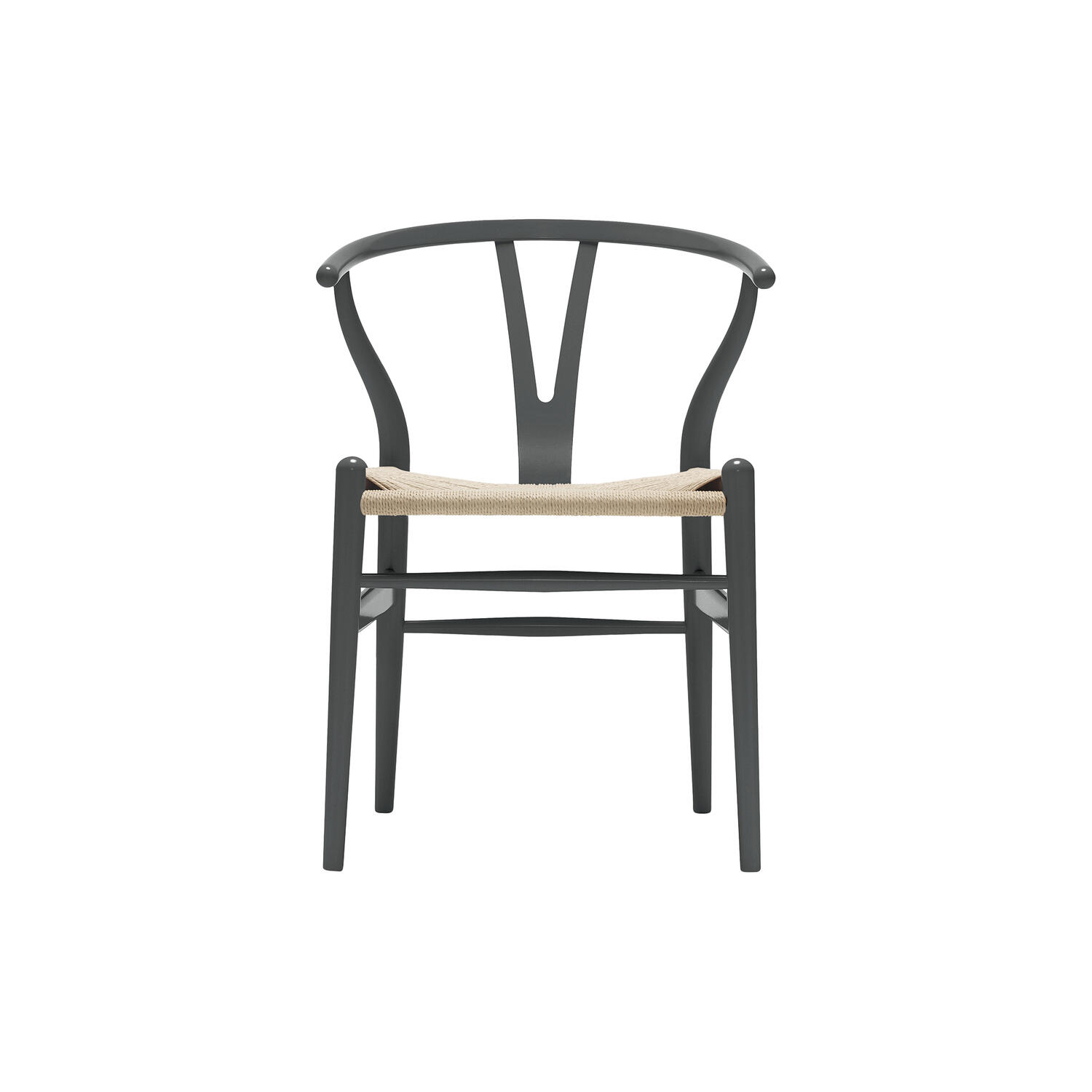 CH24 Y-stolen spisebordsstol, anthracite grey/natur