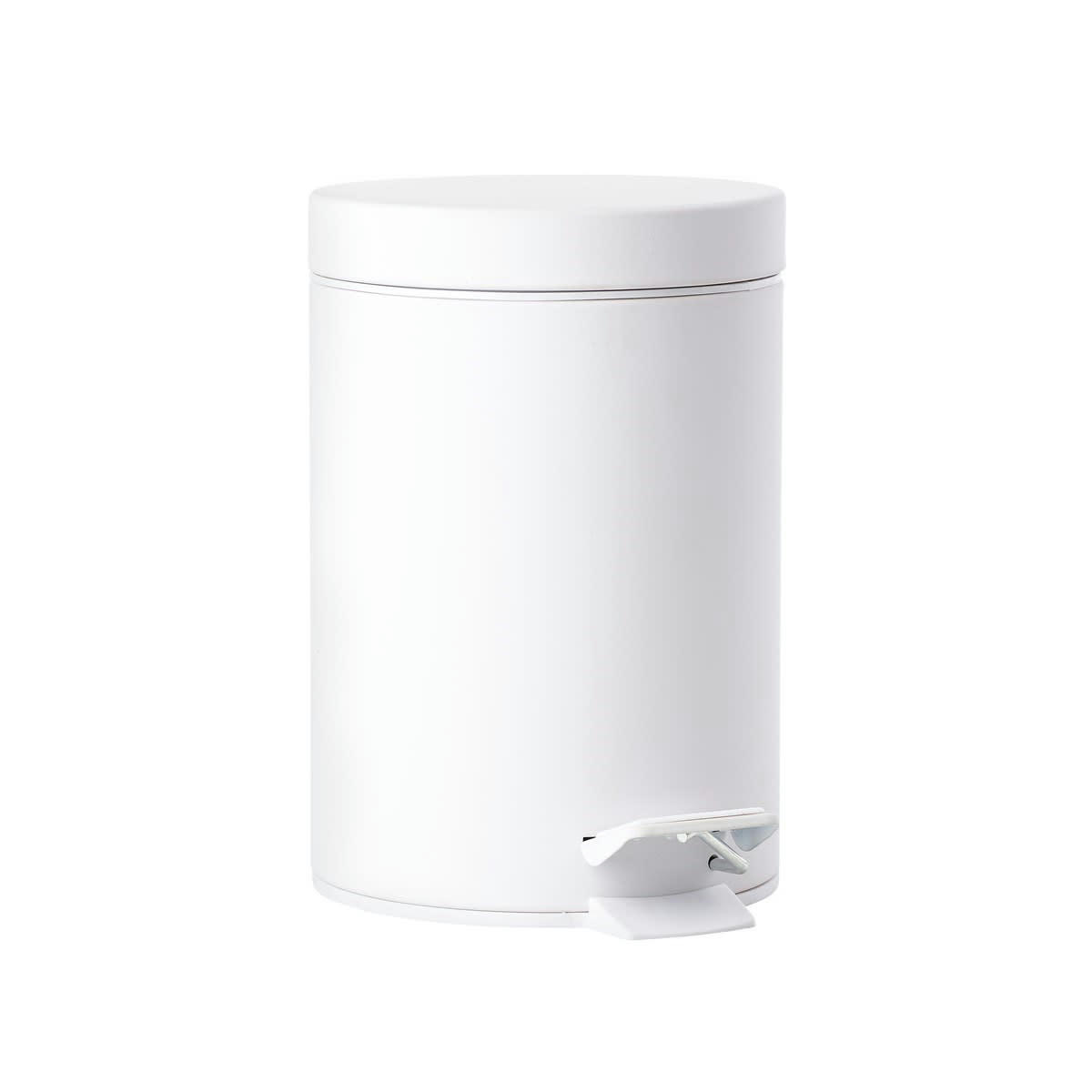 SOLO - Poubelle à pédale en acier blanc