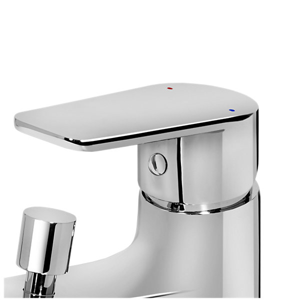 Mitigeur bain/douche mécanique monotrou, chrome, NF, GoodHome Aisai