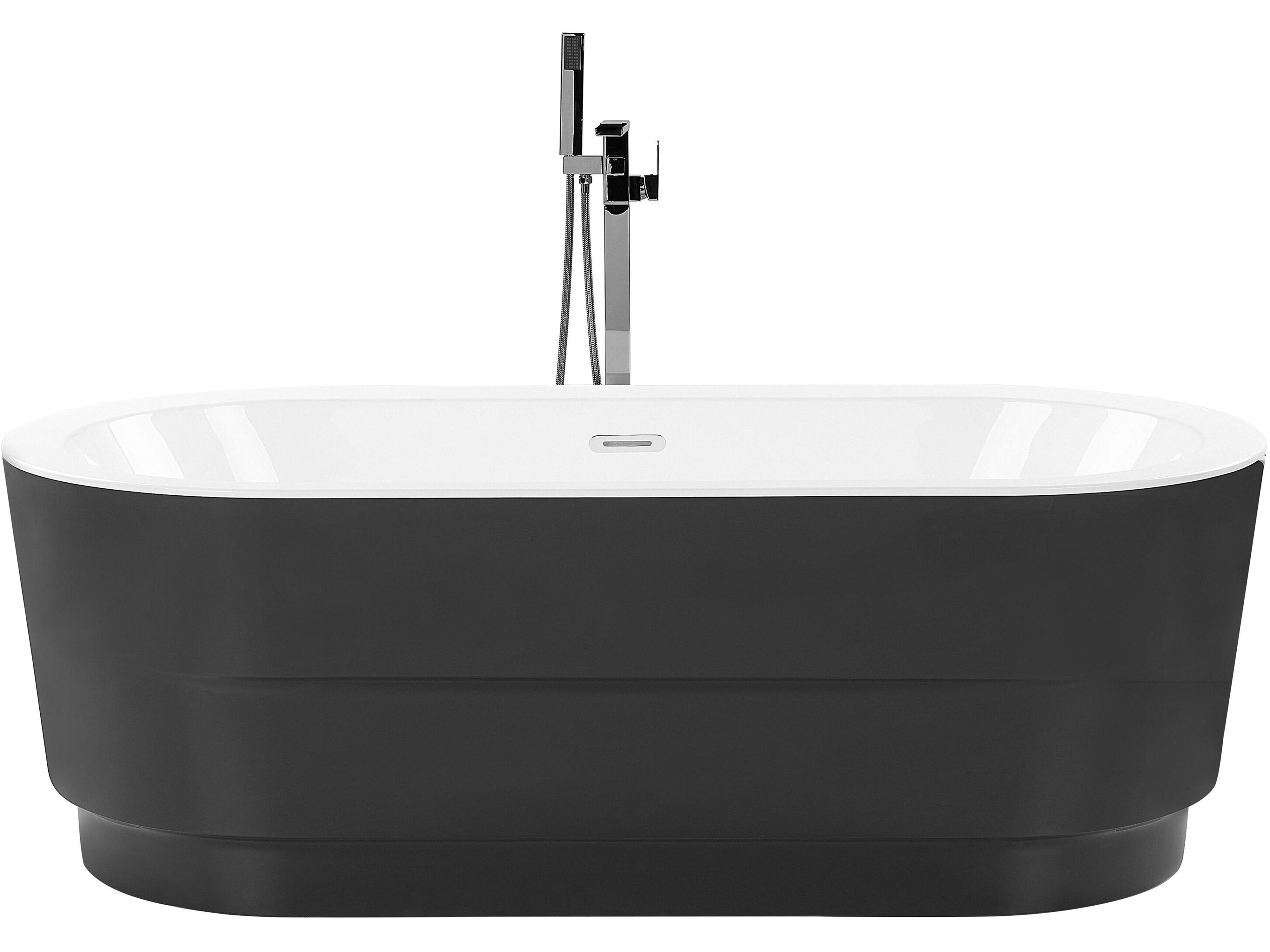 Freestanding Bathtub EMPRESA 1700 x 800 mm Black