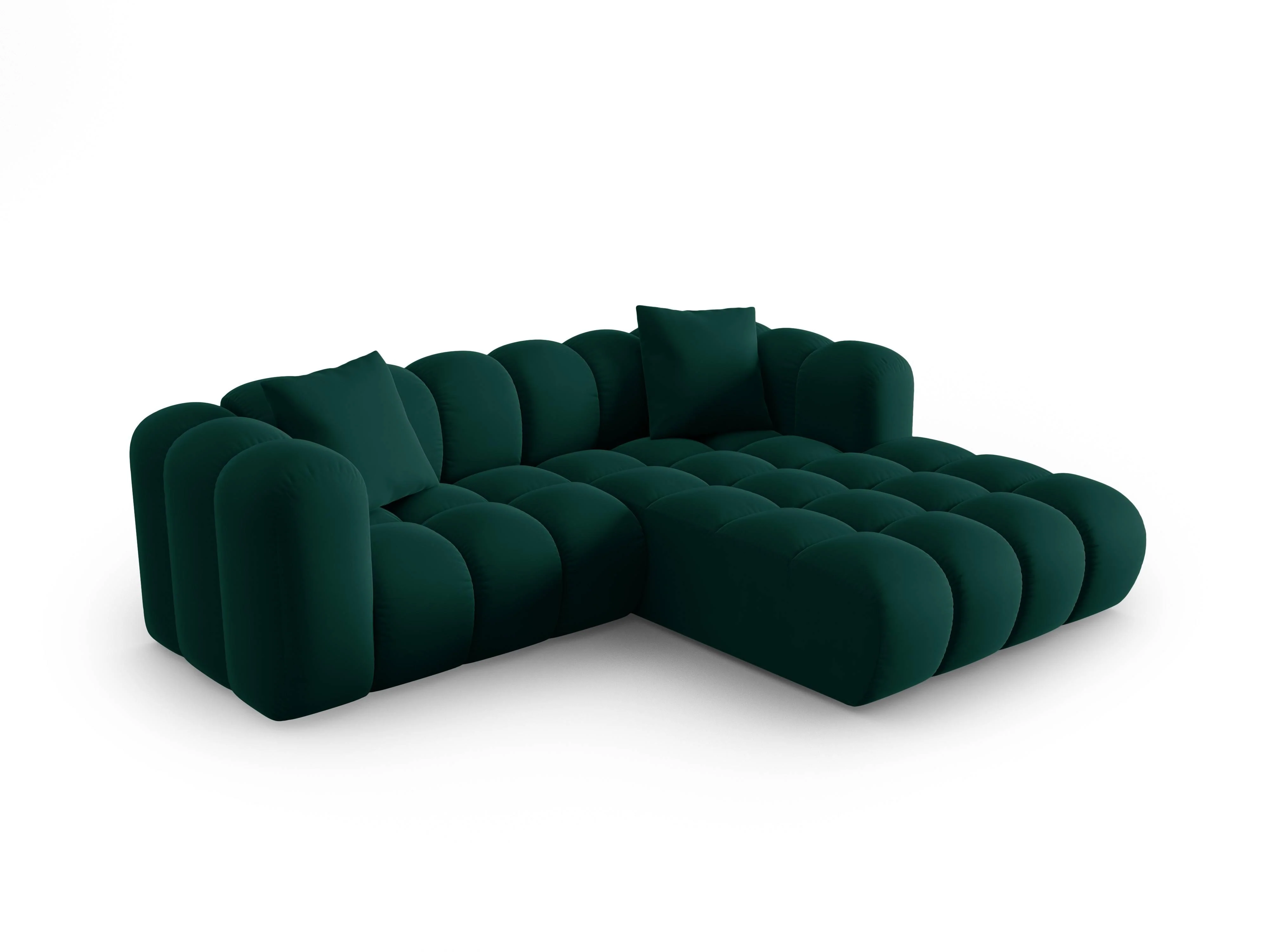 3-zitshoekbank Halley velvet rechts