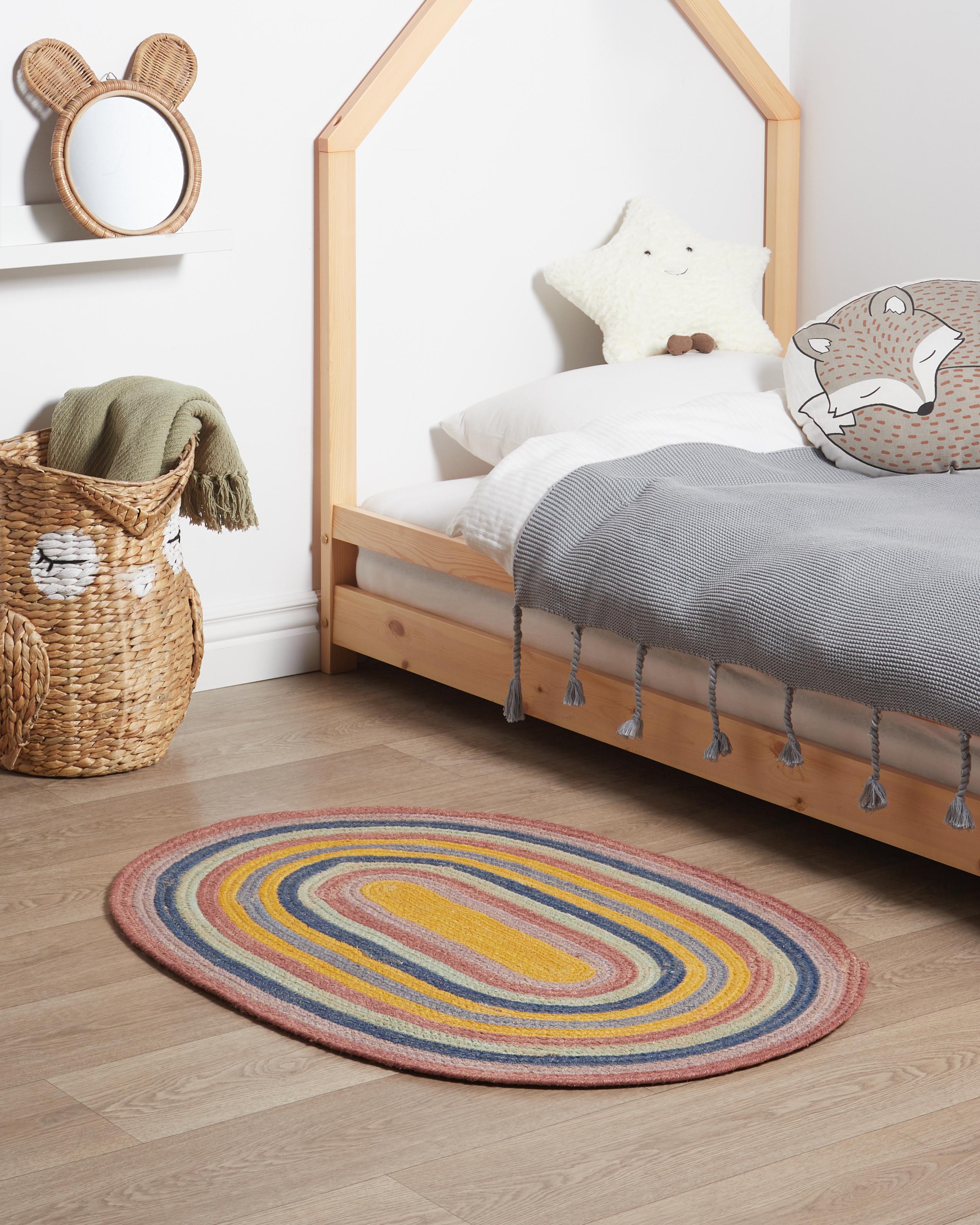 Kids Rug PEREWI Multicolour 70 x 100 cm Jute