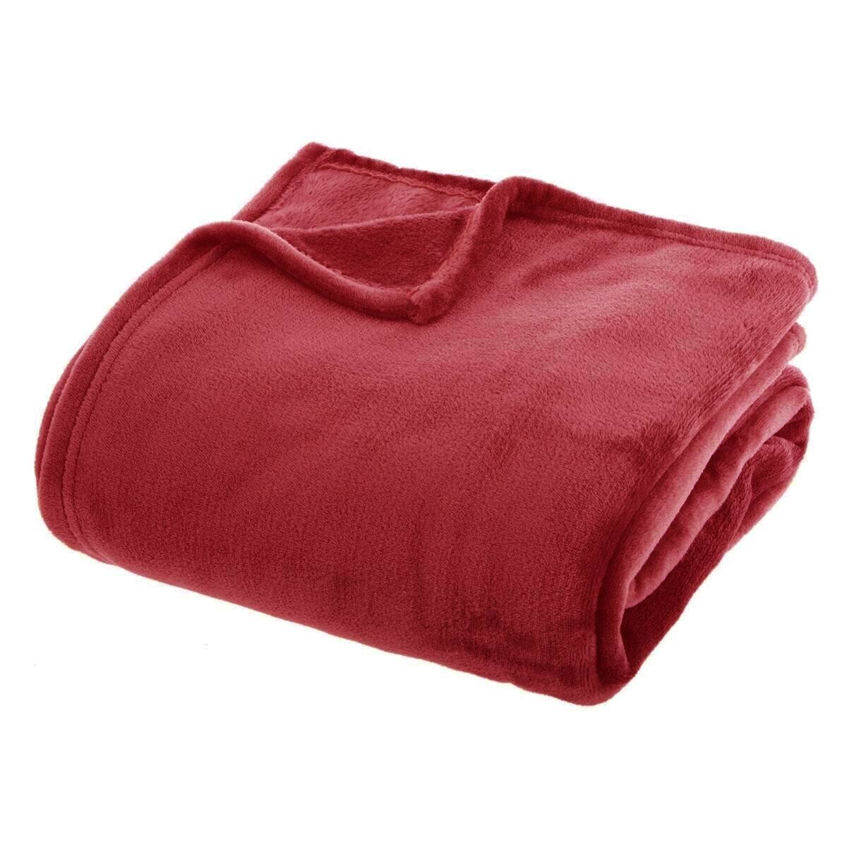 Flannel plaid Red, 180x230 cm