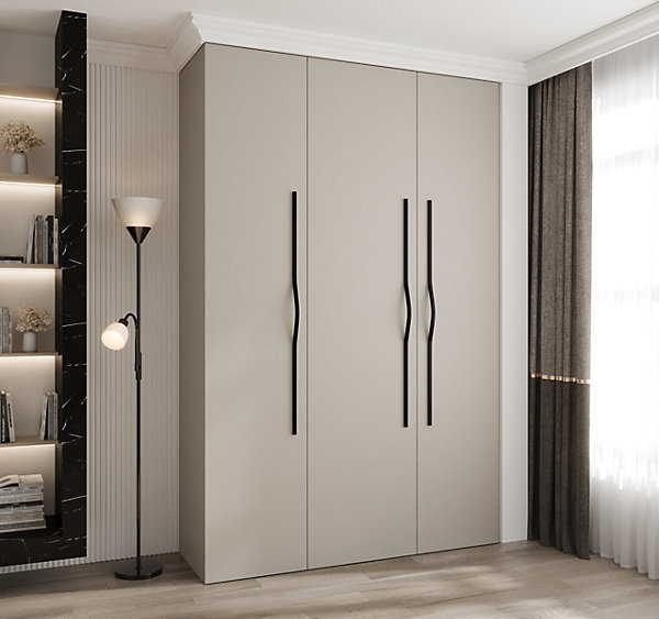 Armoire Como 2 a portes battantes H. 245 x L. 160 x P. 50, 3 portes