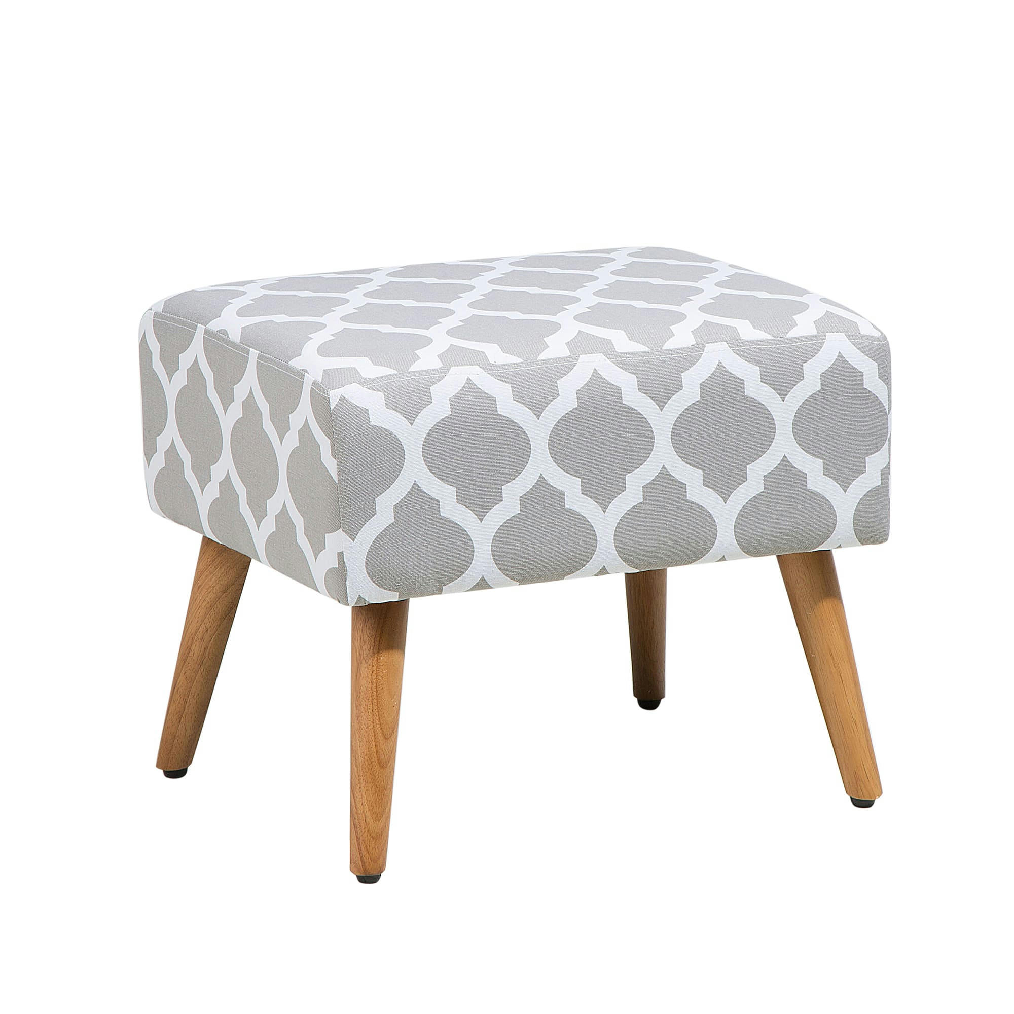 MANTEO - Petit tabouret avec motif trèfles