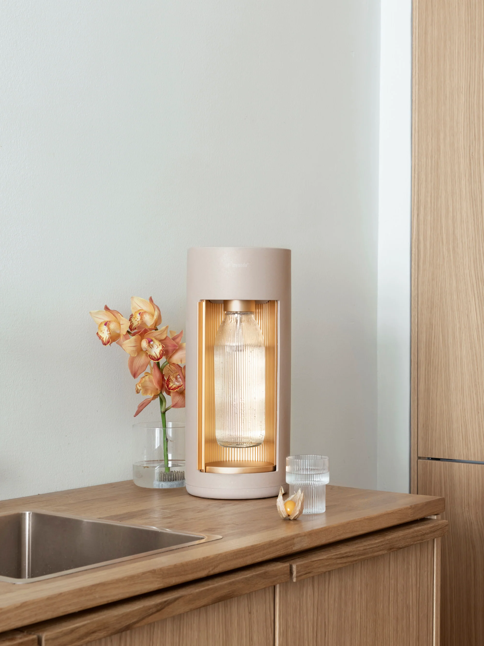 Wassersprudler Glassy mit Flasche