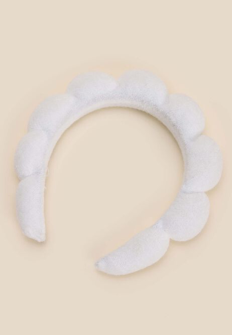Womens White Spa Headband