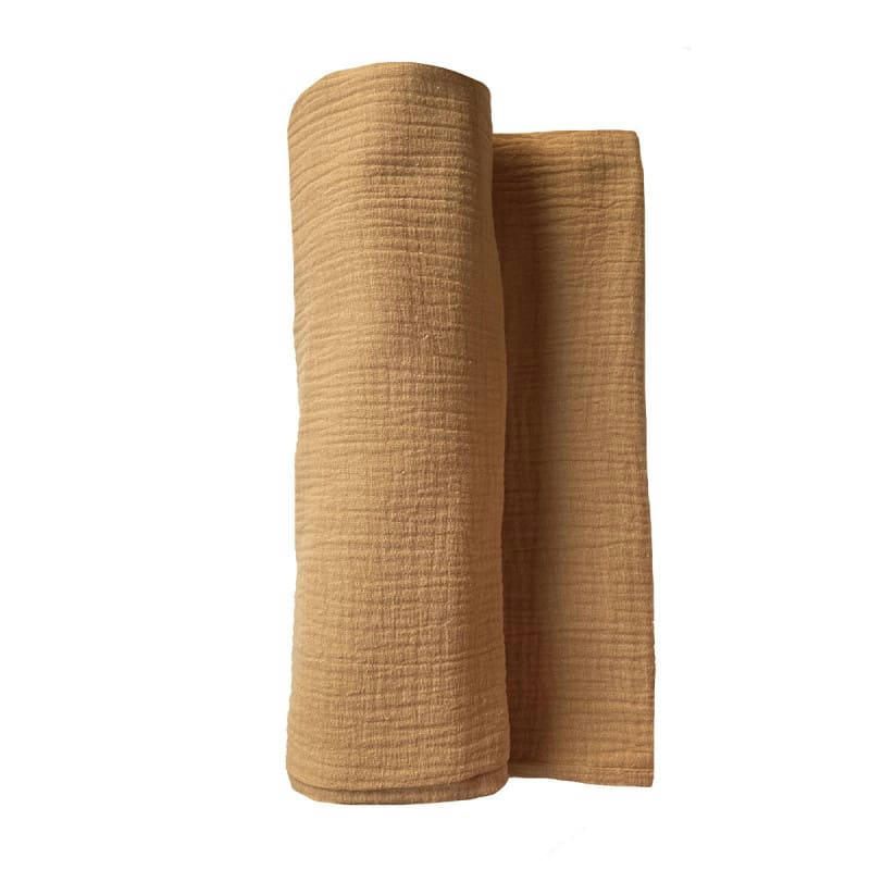 - Maxi lange en gaze de coton camel