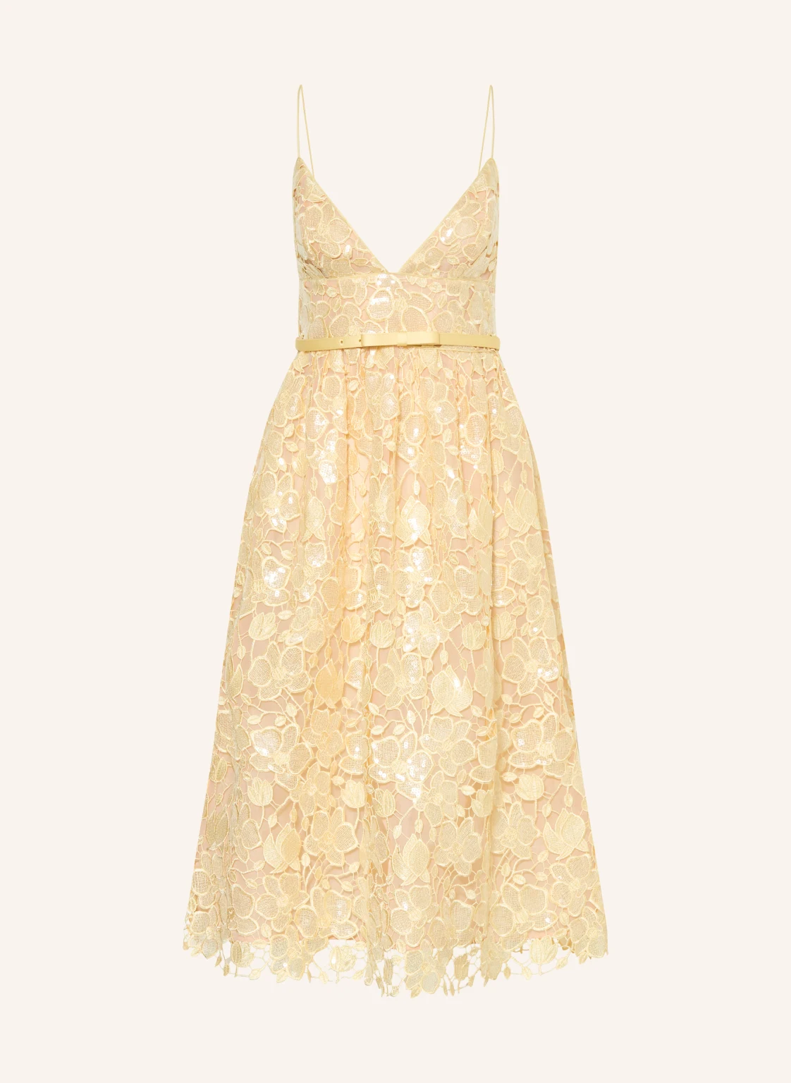RETROFÊTE Cocktailkleid EULALIA aus Lochspitze mit Pailletten