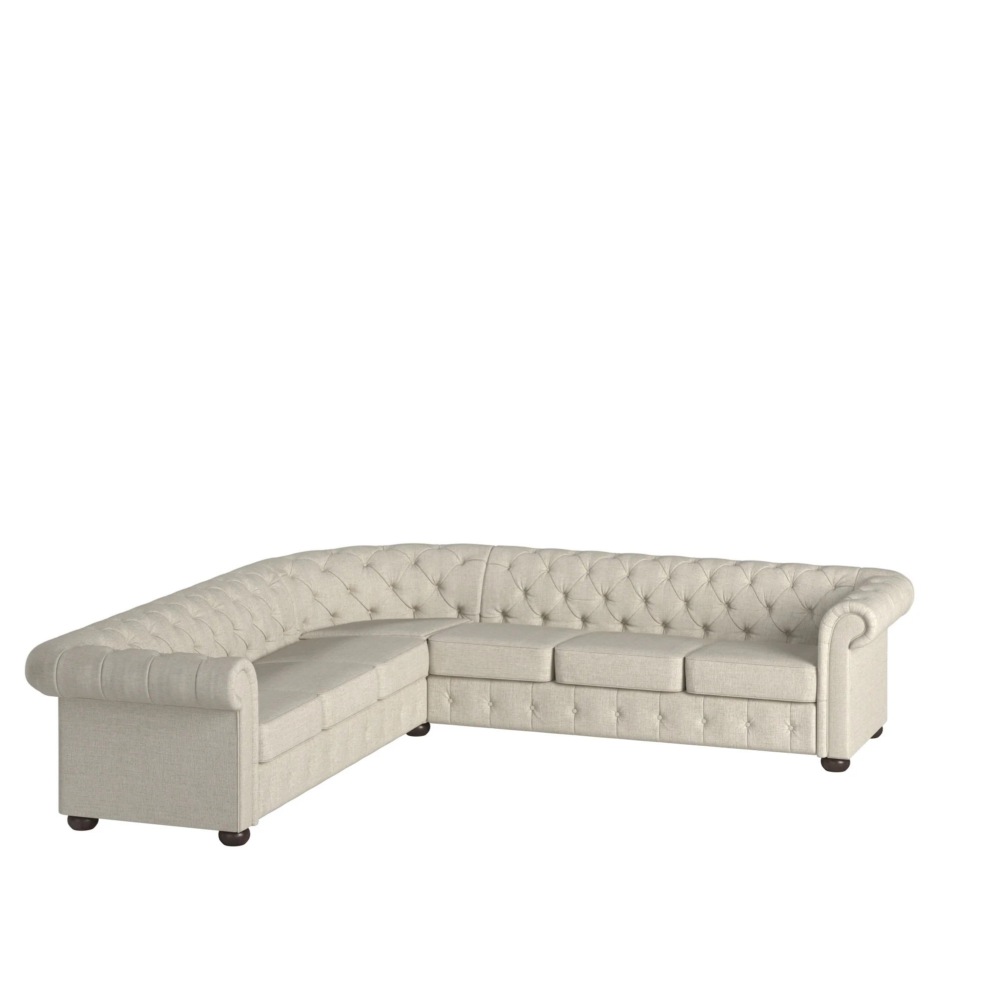 Knightsbridge Chesterfield L-shaped Sectional by iNSPIRE Q Artisan