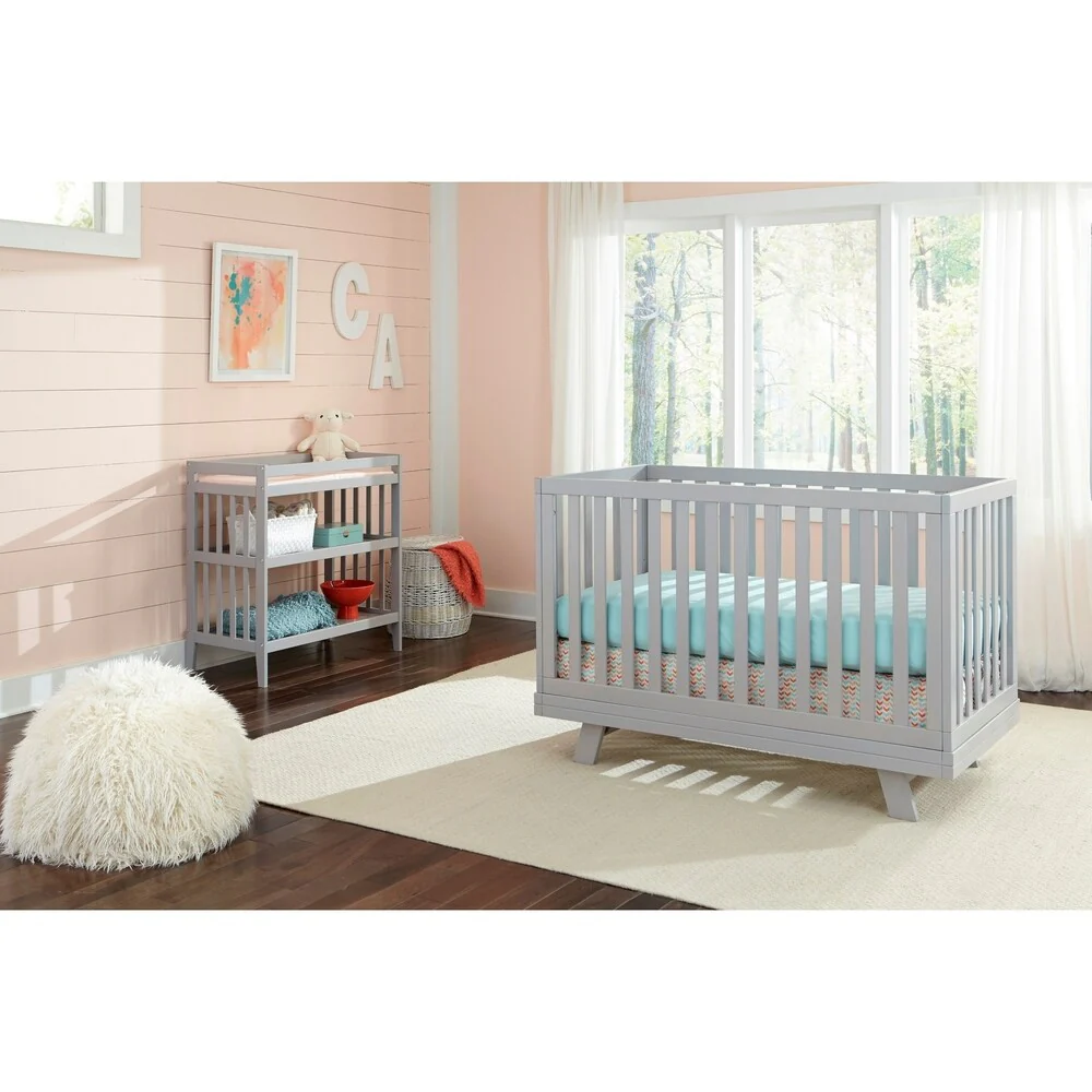 Taylor & Olive Reese Fog Slat Cottage Island Crib