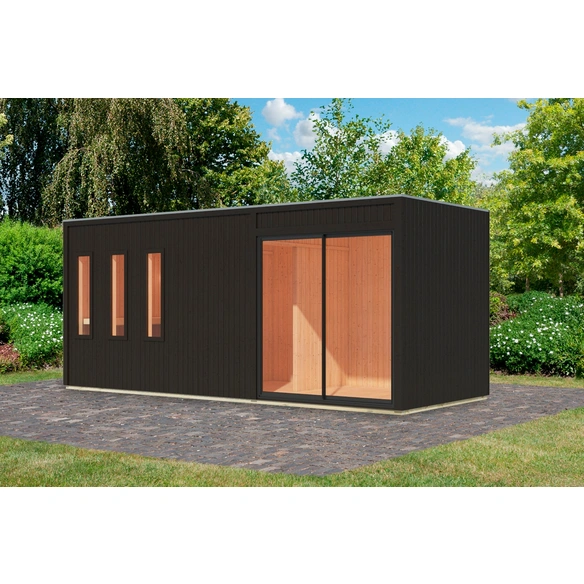 Saunahaus »Pillapalu«, BxTxH: x 574,2 x 216,5 x 244 cm, ohne Ofen, für 5 Personen