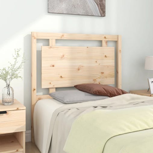 NNEVL Bed Headboard 95.5x4x100 cm Solid Wood Pine
