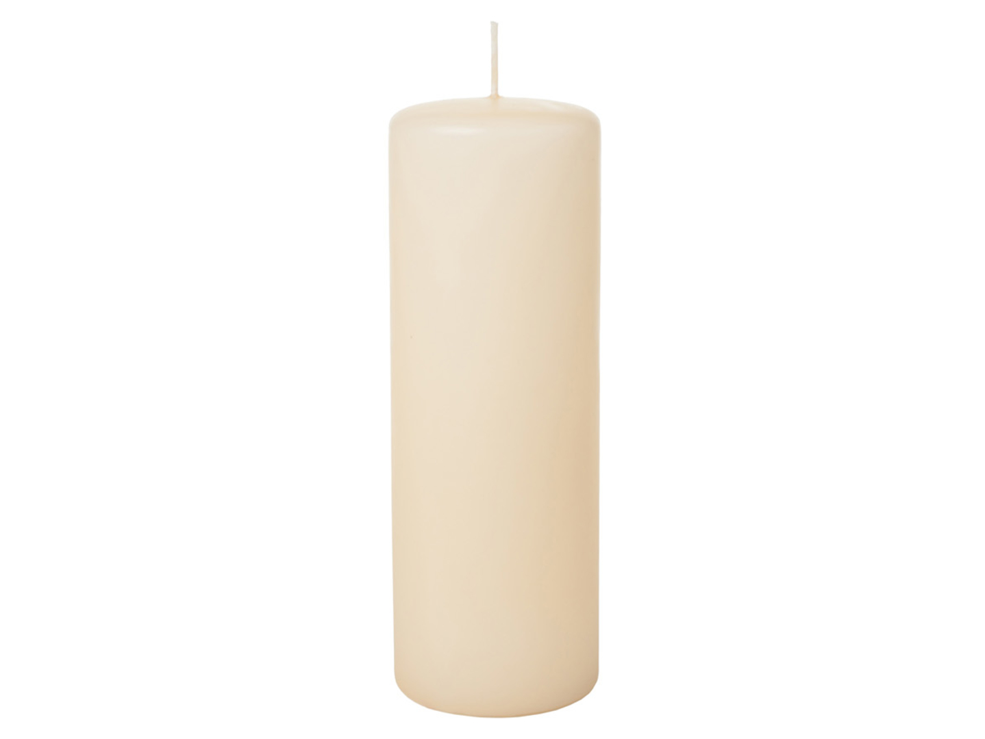 Świeca słupek 20 cm kremowa