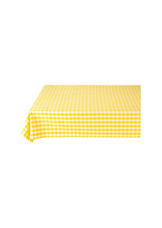 Pip Studio Tafelkleed - Check - 100% katoen - 180x300cm - Geel