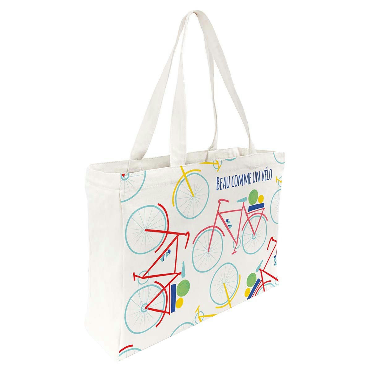 - Tote Bag Coton Imprimé Vélo