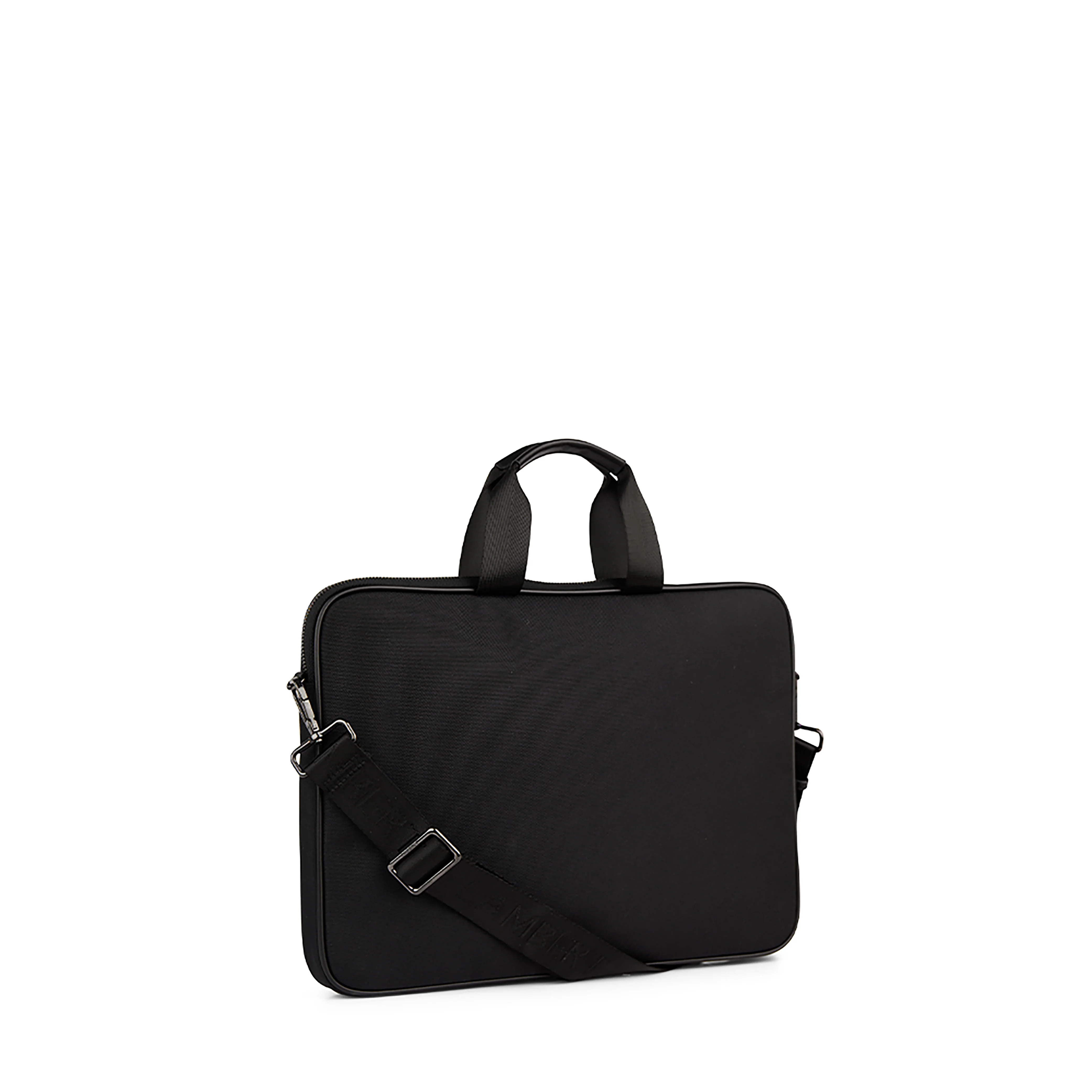 The Evie – Laptop Bag in Black Canvas