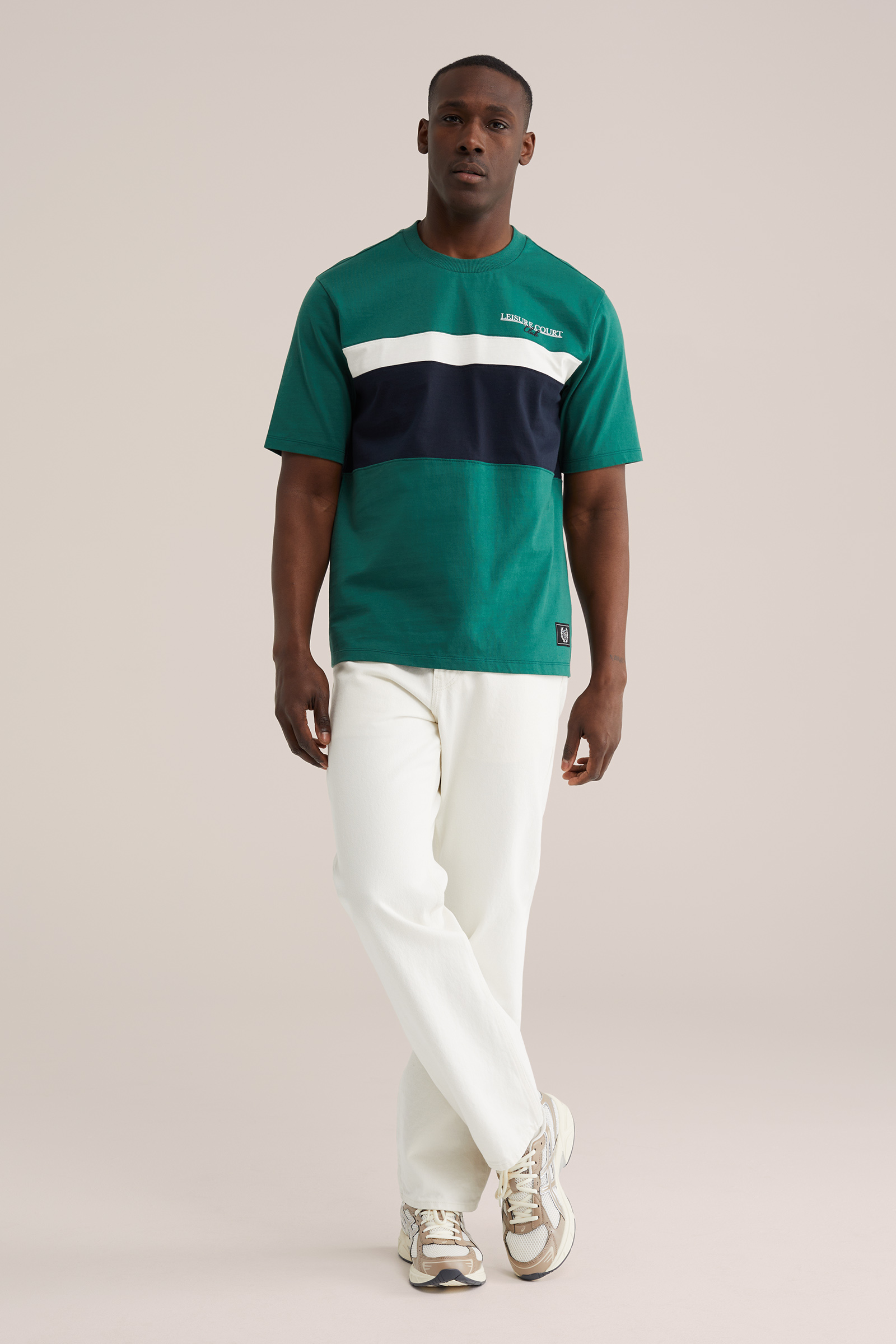 Heren relaxed fit T-shirt met print