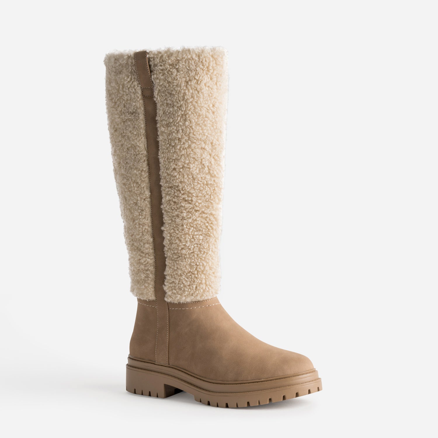 Botte camel bi-matière semelle crantée