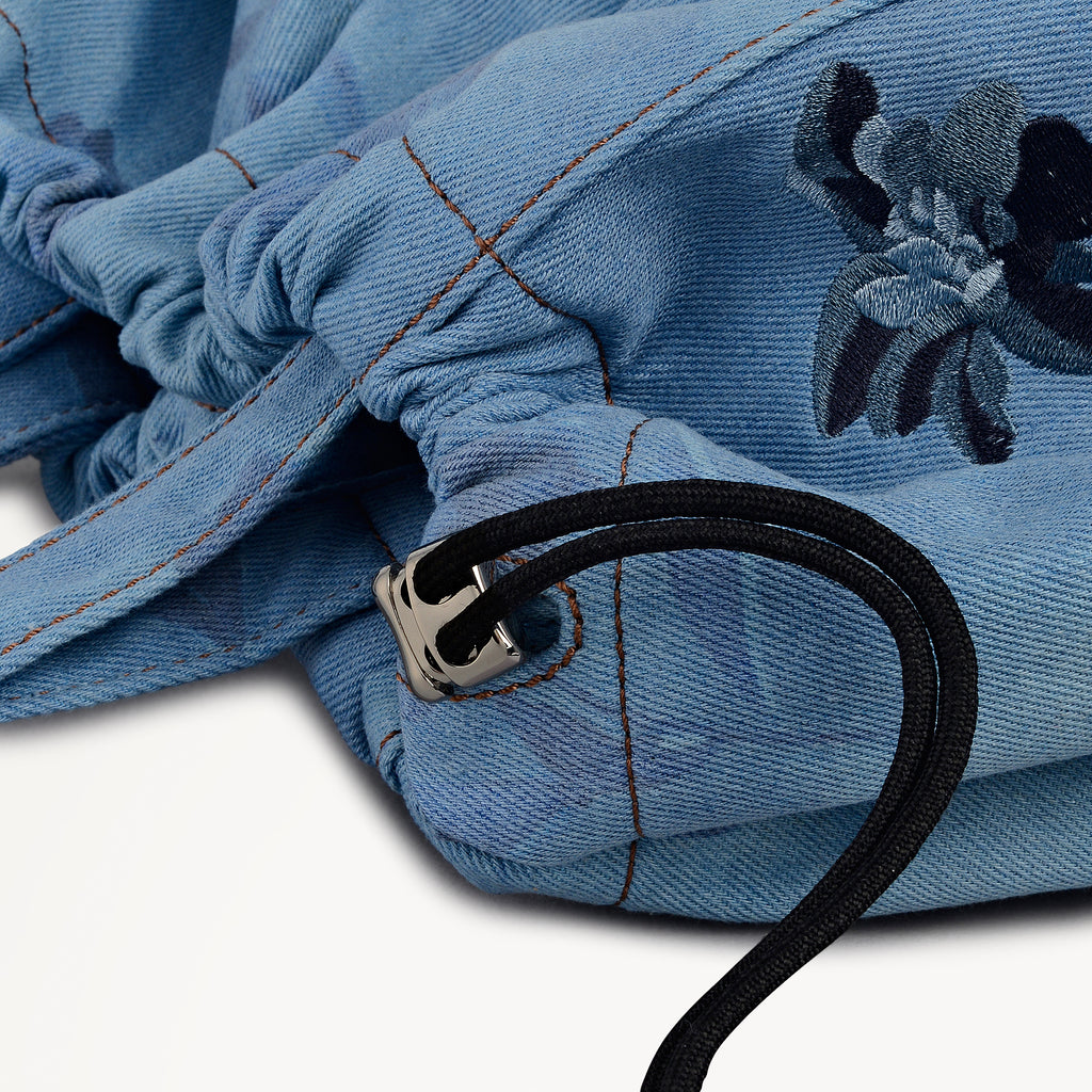 Eden Row - Denim - Large Open Top Tote