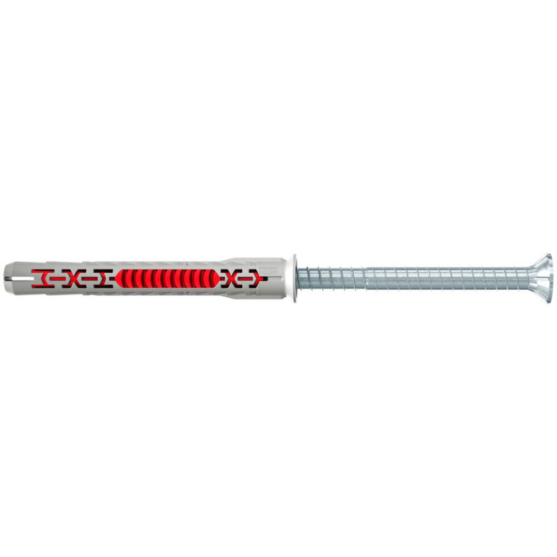 Cheville DuoXpand en nylon avec vis à tête fraisée Ø 10 x 80mm 50 pièces
